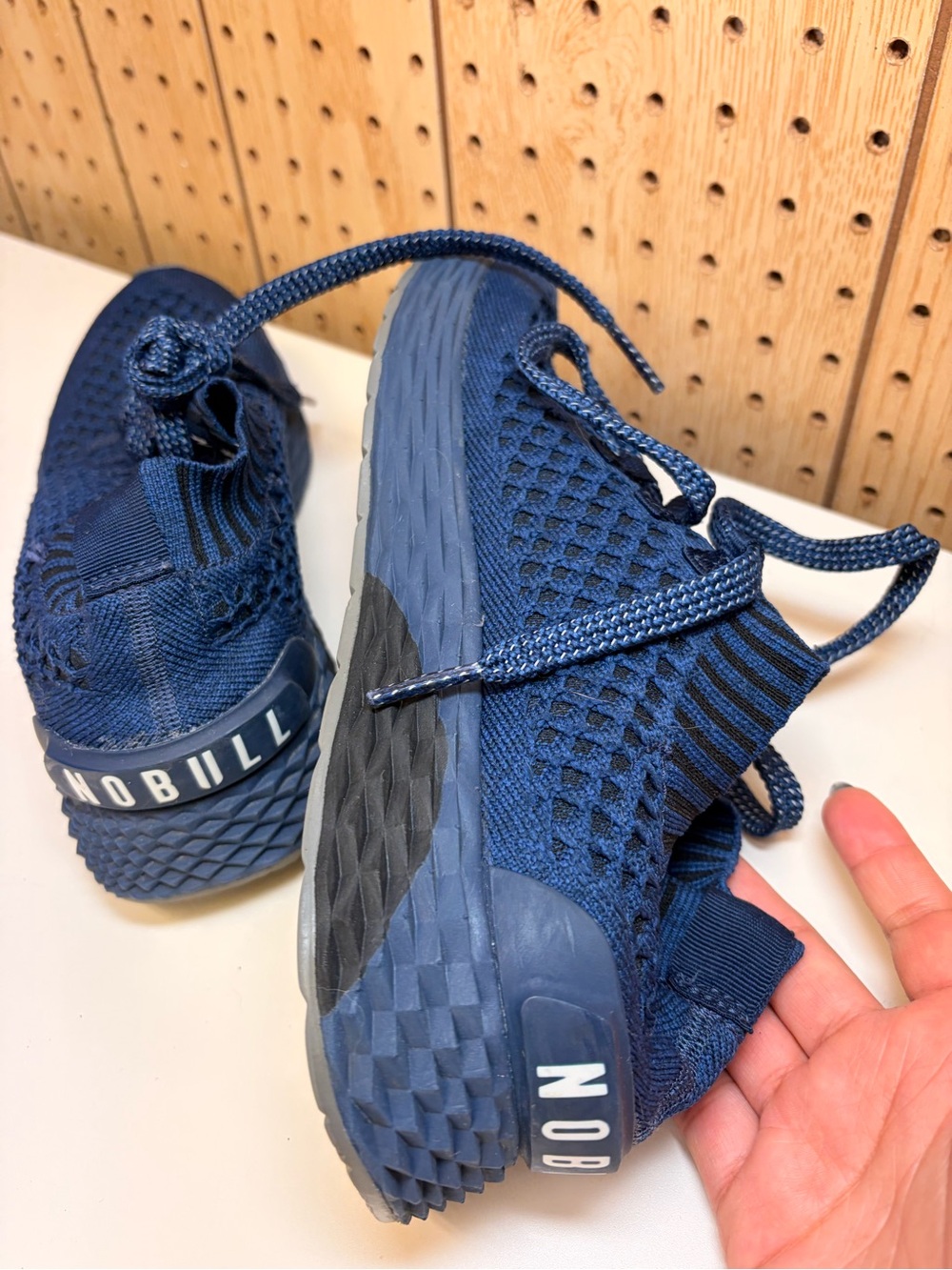 NOBULL Allday Navy Knit Slip-On Sneakers - Picture 3 of 10